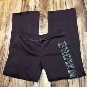 Browning For Her Sweatpants Womens Small Brown Logo Outdoors Hunting Lounge Pant
